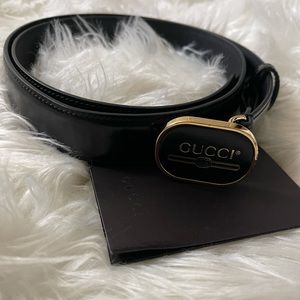Black Gucci Belt